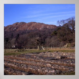Poster Roman Fort Ambleside Cumbria carte postale