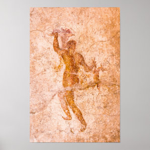 Poster - Roman Fresco, Ancien Pompéi, Italie