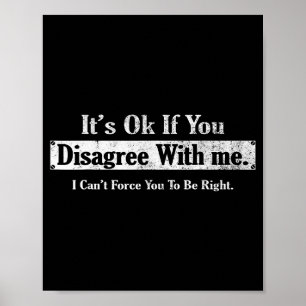 Poster Roman graphique humour amusement C'est ok si vous
