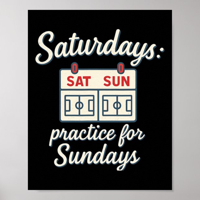 Poster Roman pour parent de foot du dimanche pour entraîn (Devant)