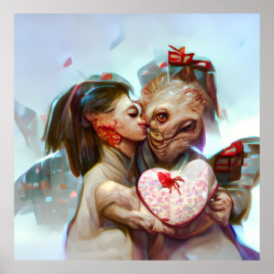 Poster Romance Alien lunatique