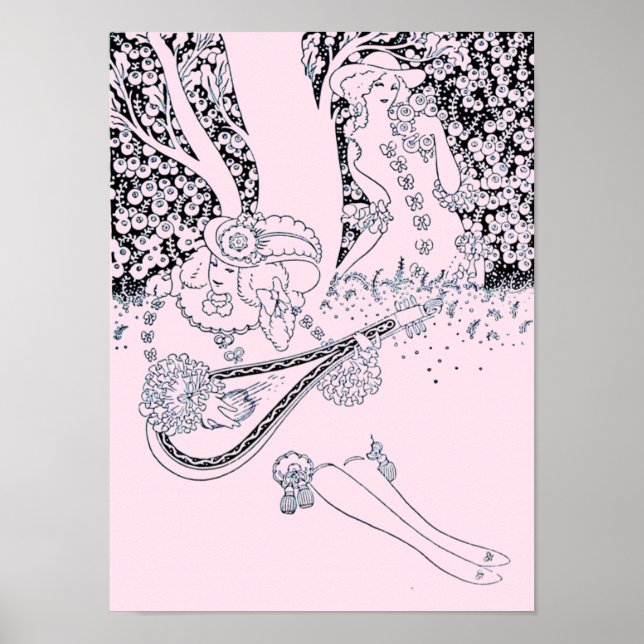 POSTER ROMANCE DE LA SAINT-VALENTIN, AMANTS ROMANTIQUES D (Devant)