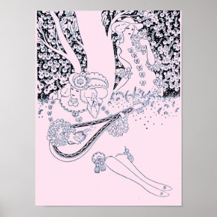 POSTER ROMANCE DE LA SAINT-VALENTIN, AMOUREUX ROMANTIQUES