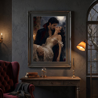 Poster Romance de vampire gothique - Fantastique vampire