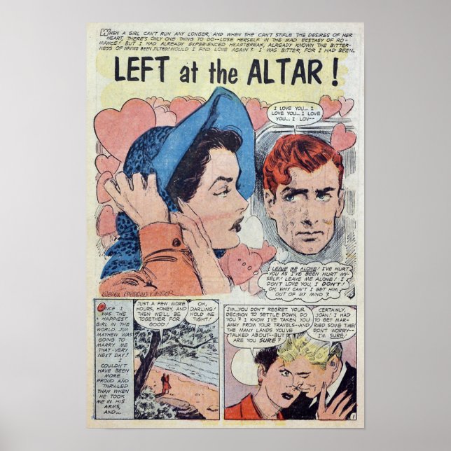 Poster Romance vintage (Devant)