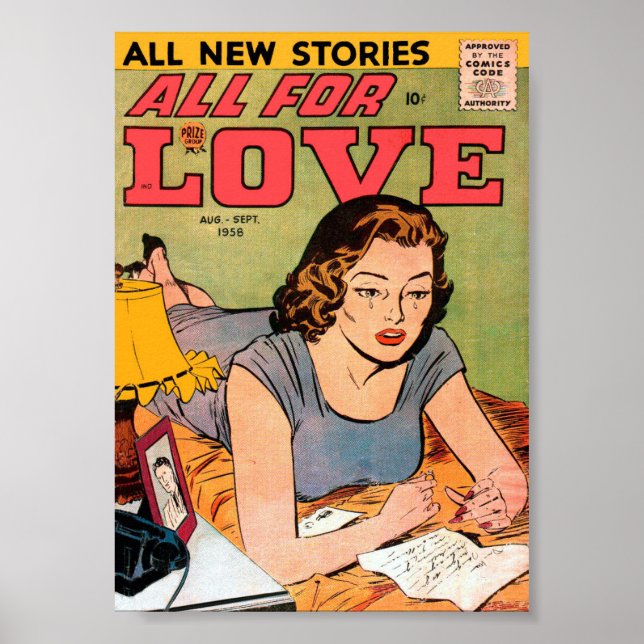 Poster Romance vintage (Devant)