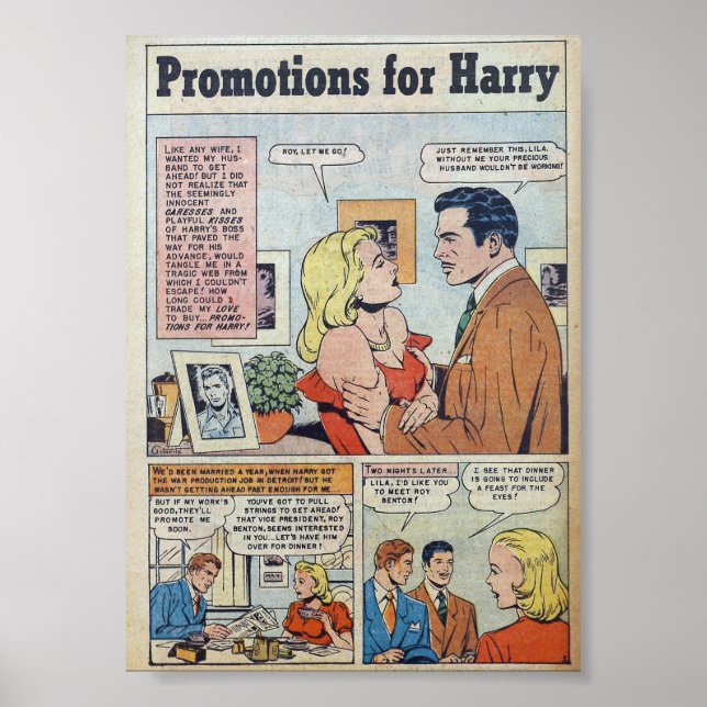 Poster Romance vintage (Devant)