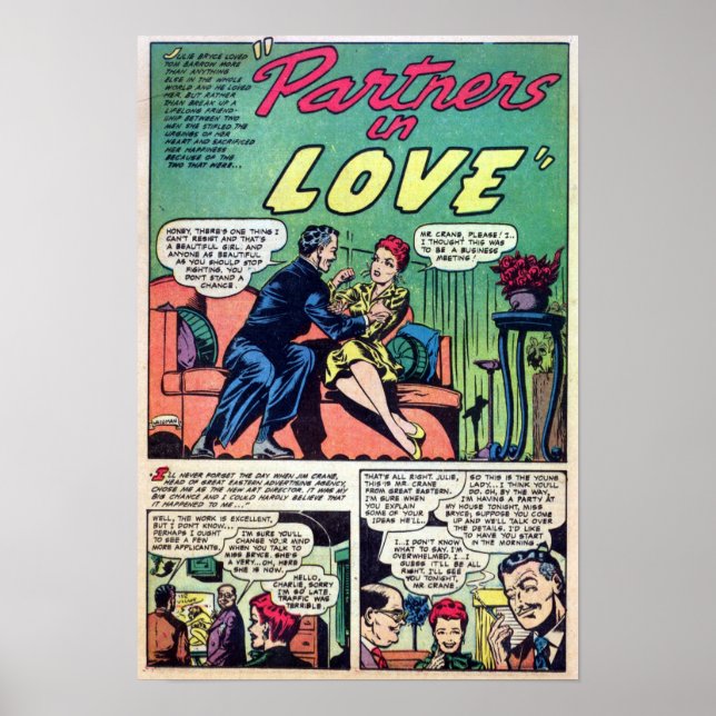 Poster Romance vintage (Devant)