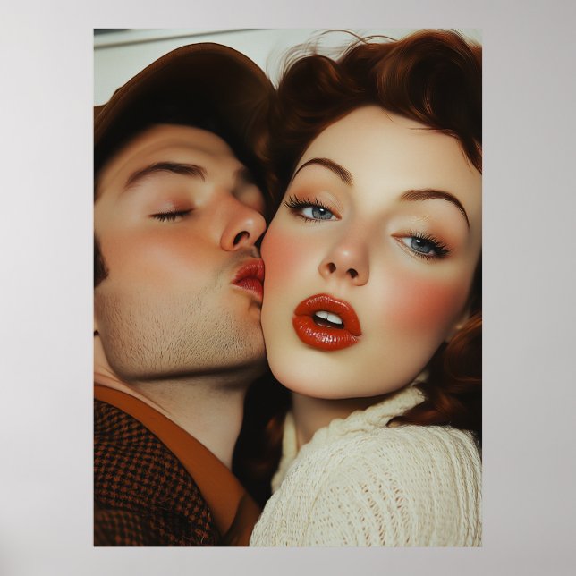 Poster Romance vintage (Devant)