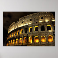 Rome - Colisée illuminée la nuit