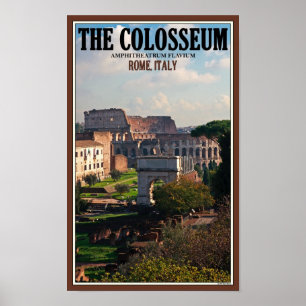 Poster Rome - Colosseum du forum