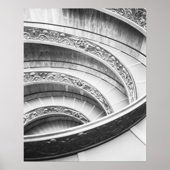 Poster Rome Italie, Escalier du Vatican (Devant)