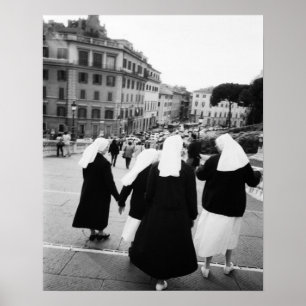 Poster Rome Italie, Patrouille de Nonne ! (NR)