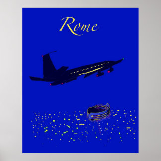 Poster Rome la nuit