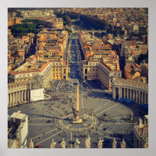 Poster Rome Saint Pierre
