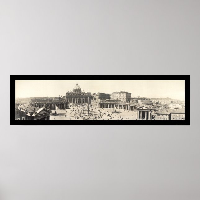 Poster Rome Saint Pierre, Italie Photo 1909 (Devant)