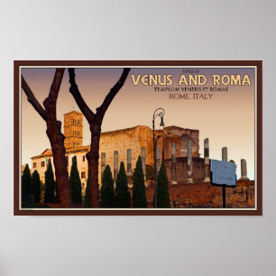 Poster Rome - Temple de Vénus et Roma