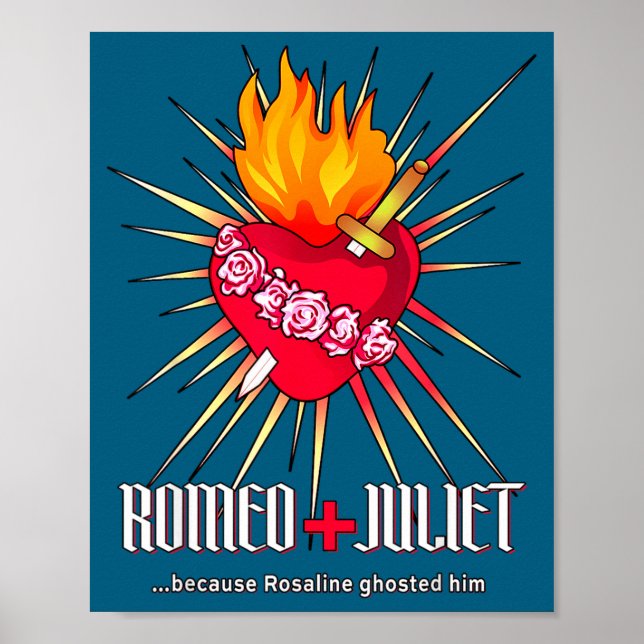 Poster Romeo And Juliet Sacred Heart, Ghosted By Rosaline (Devant)