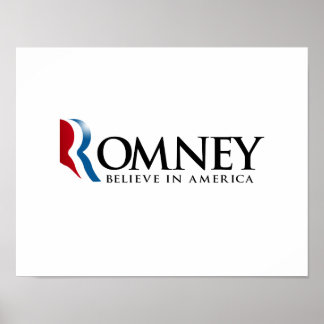 Poster Romney - Croyez en l'Amérique