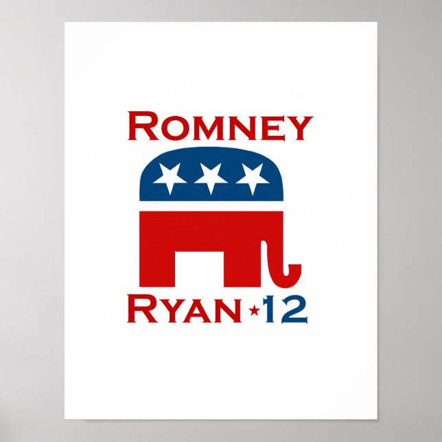 POSTER ROMNEY RYAN 2012 GOP (Devant)