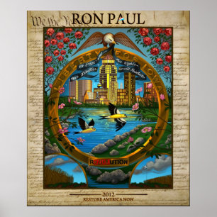 Poster Ron Paul 2012 : Liberté pour l'Iowa