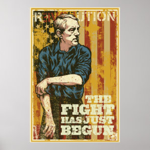 Poster Ron Paul le combat a juste commencé l'affiche