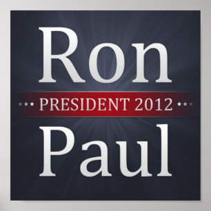 Poster Ron Paul pour l'affiche de la campagne présidentie
