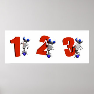 POSTER ROND AVEC NUMÉROS