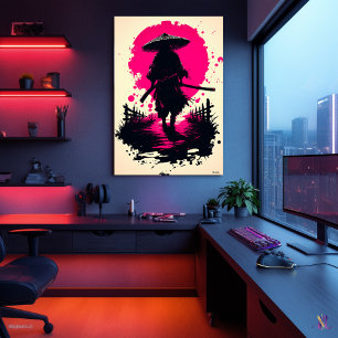 Poster Ronin silencieux sous la lune de sang
