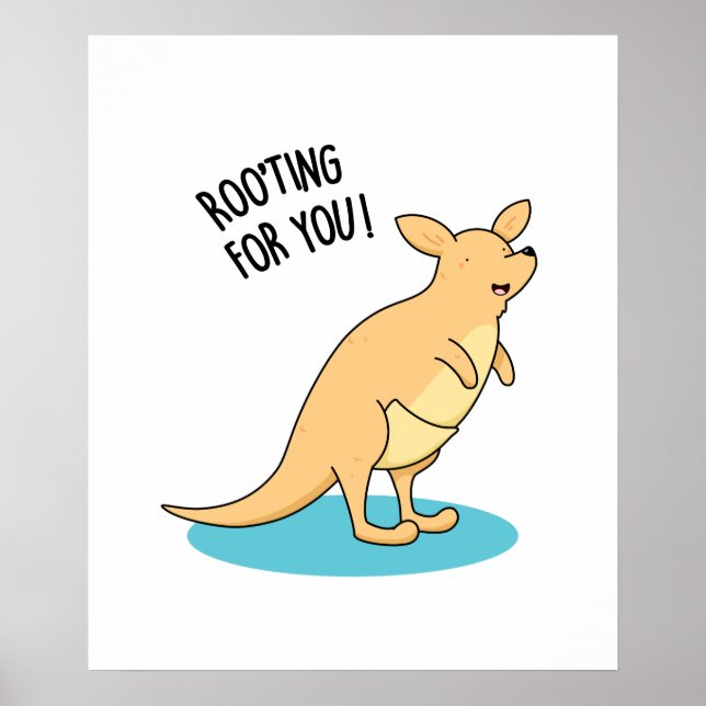 Poster Roo Ting Pour Vous Drôle Kangaroo Pun (Devant)