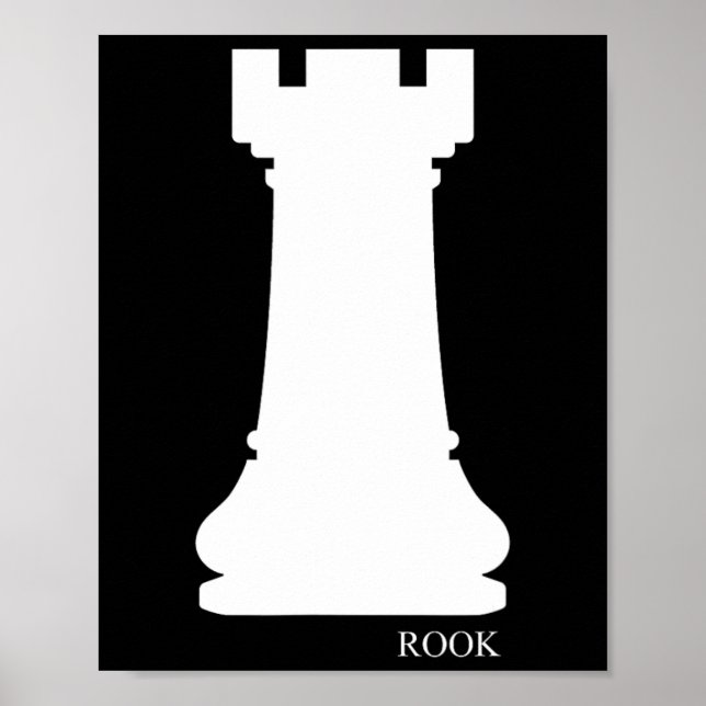 Poster Rook Chess Piece Group Costume Chess Club Chess Bo (Devant)