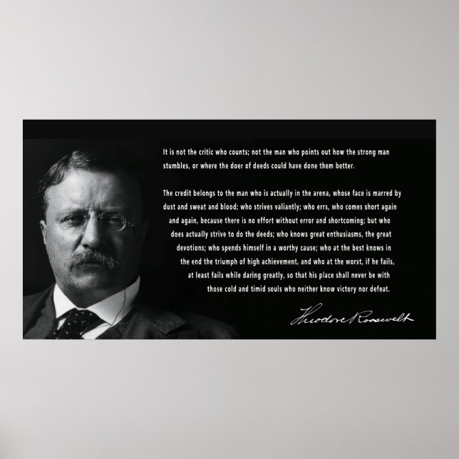 Poster ROOSEVELT MAN dans le discours d'ARENA (Devant)