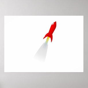 Poster Roquette de caricature