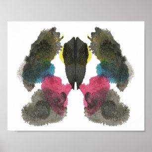 Poster Rorschach Inkblot Test Fun Art