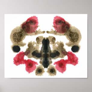 Poster Rorschach Inkblot Test Fun Art Imprimer