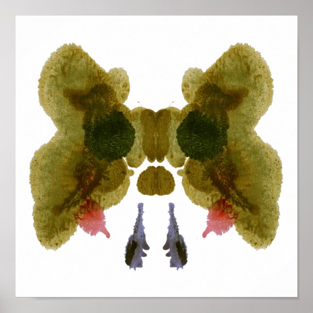 Poster Rorschach Inkblot Test Fun Art Imprimer (Devant)