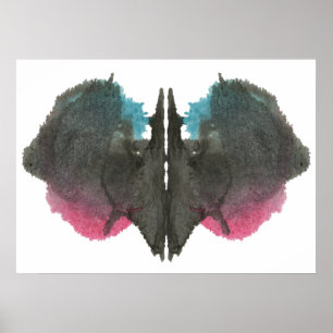 Poster Rorschach Inkblot Test Fun Art Imprimer