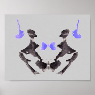 Poster Rorschach Inkblot Test Fun Art Imprimer