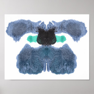 Poster Rorschach Inkblot Test Fun Art Imprimer