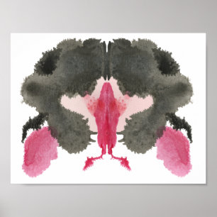 Poster Rorschach Inkblot Test Fun Art Imprimer