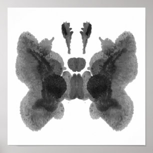 Poster Rorschach Inkblot Test Fun Art Imprimer
