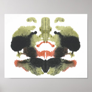 Poster Rorschach Inkblot Test Fun Art Imprimer