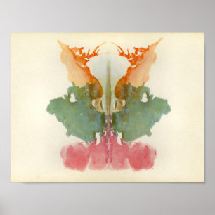 Poster Rorschach Inkblot Test Fun Art Imprimer