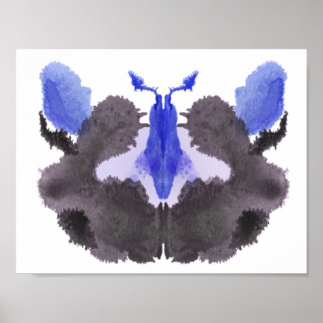 Poster Rorschach Inkblot Test Fun Art Imprimer (Devant)