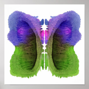 Poster Rorschach Inkblot Test Fun Art Imprimer