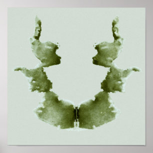 Poster Rorschach Inkblot Test Fun Art Imprimer