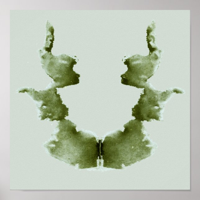 Poster Rorschach Inkblot Test Fun Art Imprimer (Devant)