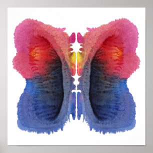Poster Rorschach Inkblot Test Fun Art Imprimer