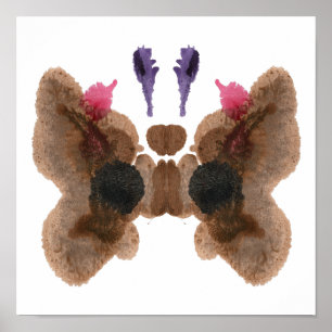 Poster Rorschach Inkblot Test Fun Art Print