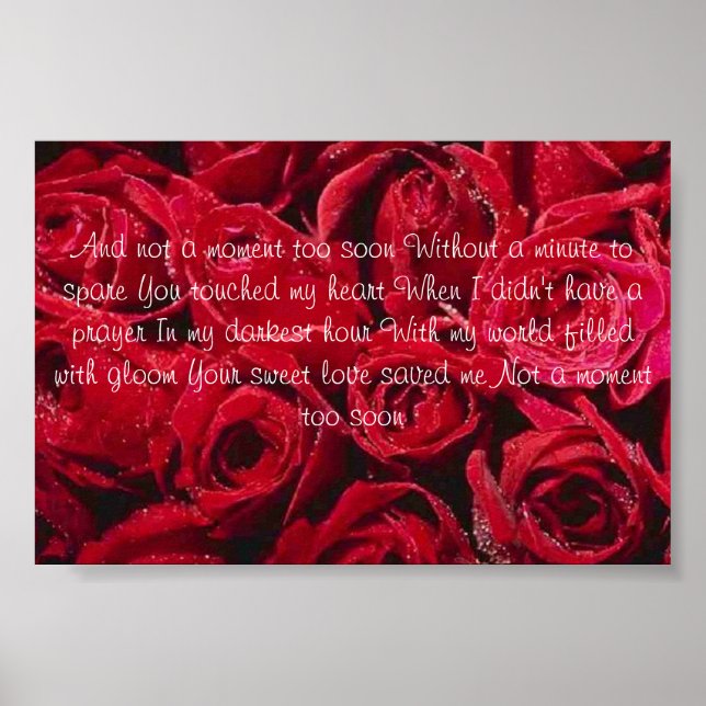 Poster rose (Devant)